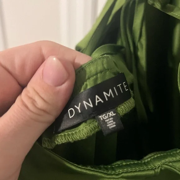 Green Halter Wide-Leg Jumpsuit - Picture 7 of 11